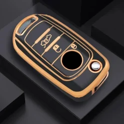 TPU Sleutelhoesje voor Fiat / Abart goud B3