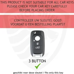TPU Sleutelhoesje voor Fiat / Abart goud B3