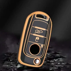 TPU Sleutelhoesje voor Fiat / Abart goud B3