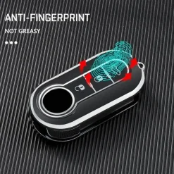 TPU Sleutelhoesje voor Fiat / Abart zwart A3