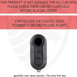 TPU Sleutelhoesje voor Fiat / Abart zwart A3