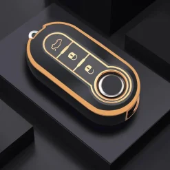 TPU Sleutelhoesje voor Fiat / Abart goud A3