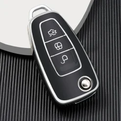 TPU Sleutelhoesje voor Ford zwart E3