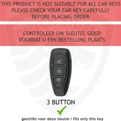 TPU Sleutelhoesje voor Ford goud K3