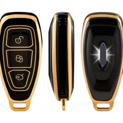 TPU Sleutelhoesje voor Ford goud K3