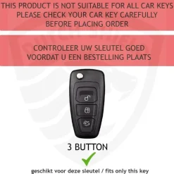 TPU Sleutelhoesje voor Ford goud E3