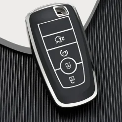 TPU Sleutelhoesje voor Ford zwart B4