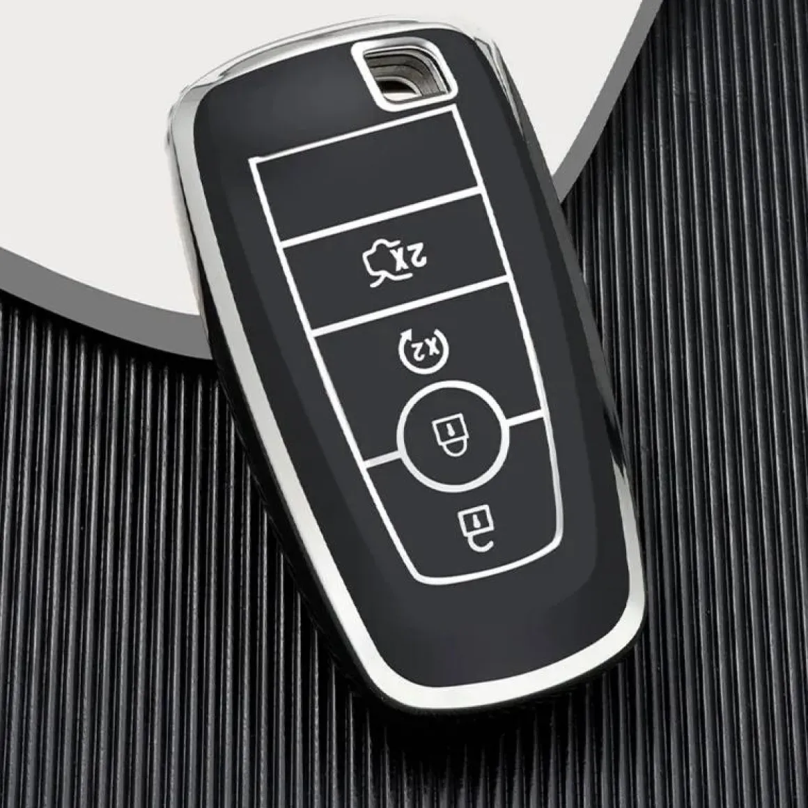 TPU Sleutelhoesje voor Ford zwart B4