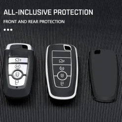 TPU Sleutelhoesje voor Ford zwart B4