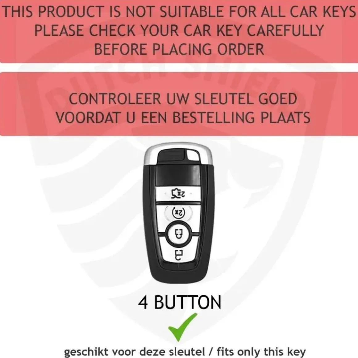 TPU Sleutelhoesje voor Ford zwart B4