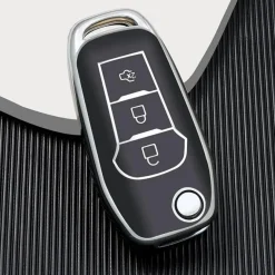 TPU Sleutelhoesje voor Ford zwart F3
