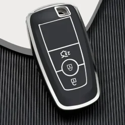 TPU Sleutelhoesje voor Ford zwart B3