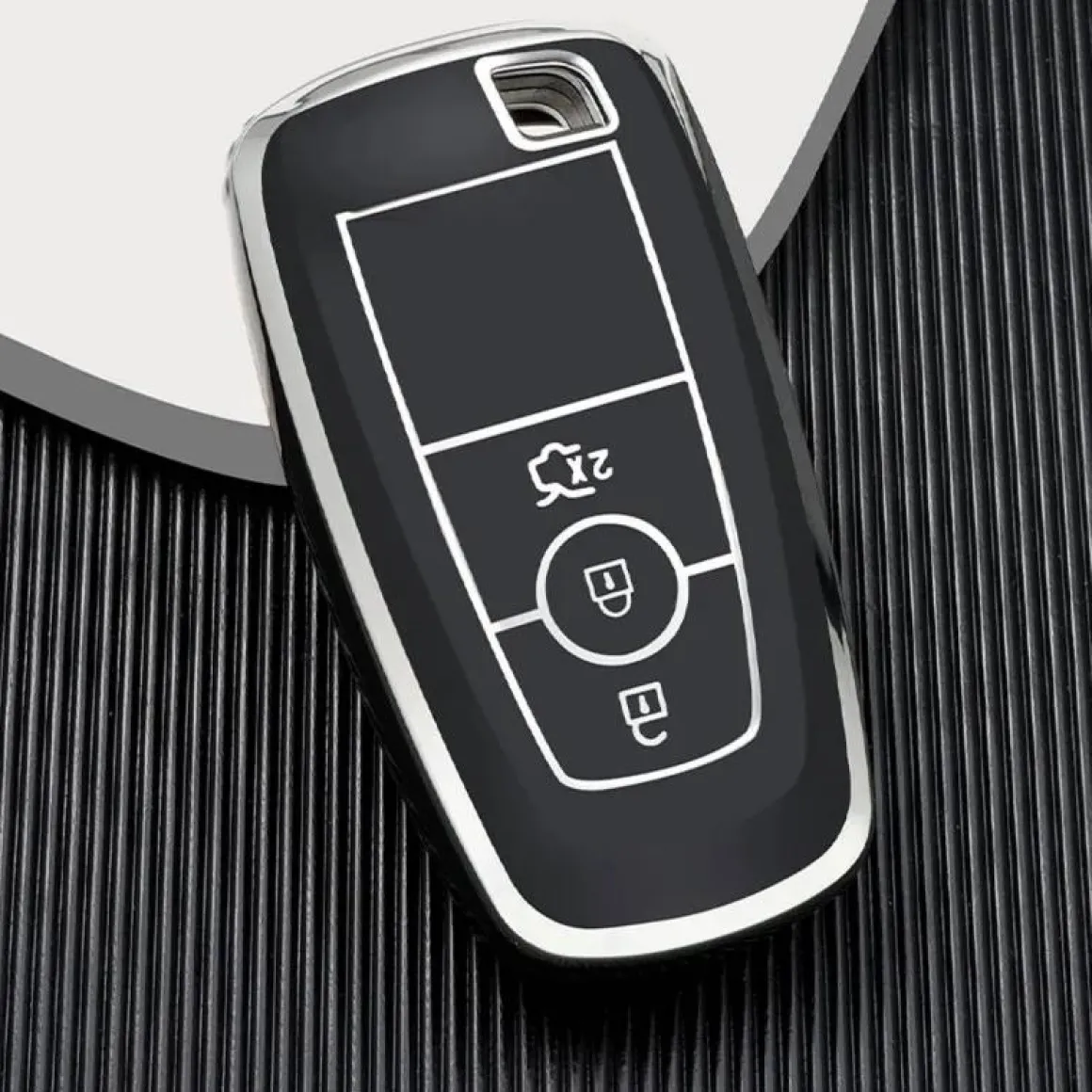TPU Sleutelhoesje voor Ford zwart B3