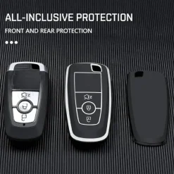 TPU Sleutelhoesje voor Ford zwart B3