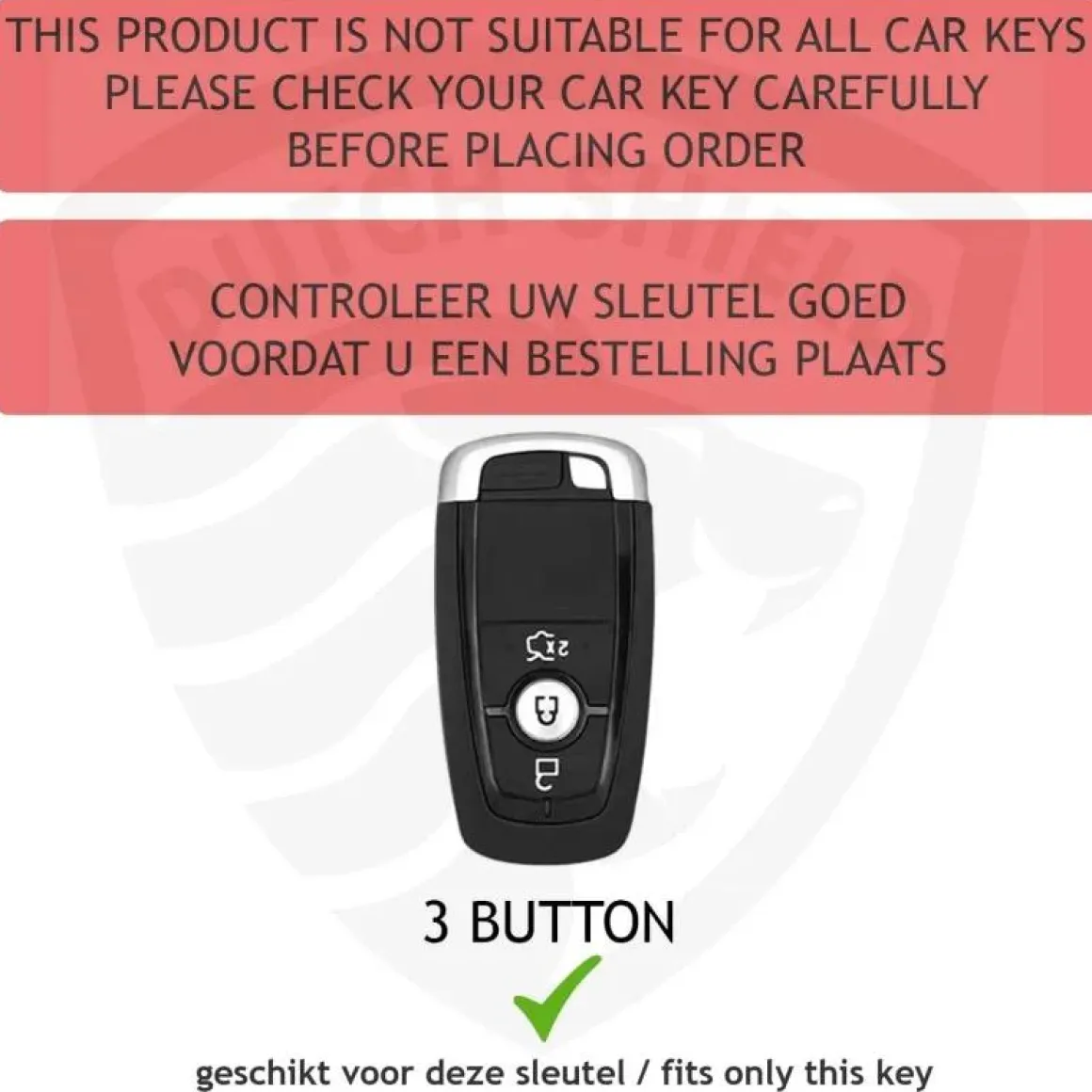 TPU Sleutelhoesje voor Ford zwart B3