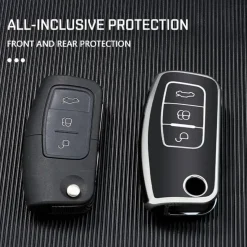 TPU Sleutelhoesje voor Ford zwart G3