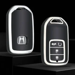 TPU Sleutelhoesje voor Honda zwart A4A