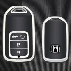 TPU Sleutelhoesje voor Honda zwart A4A