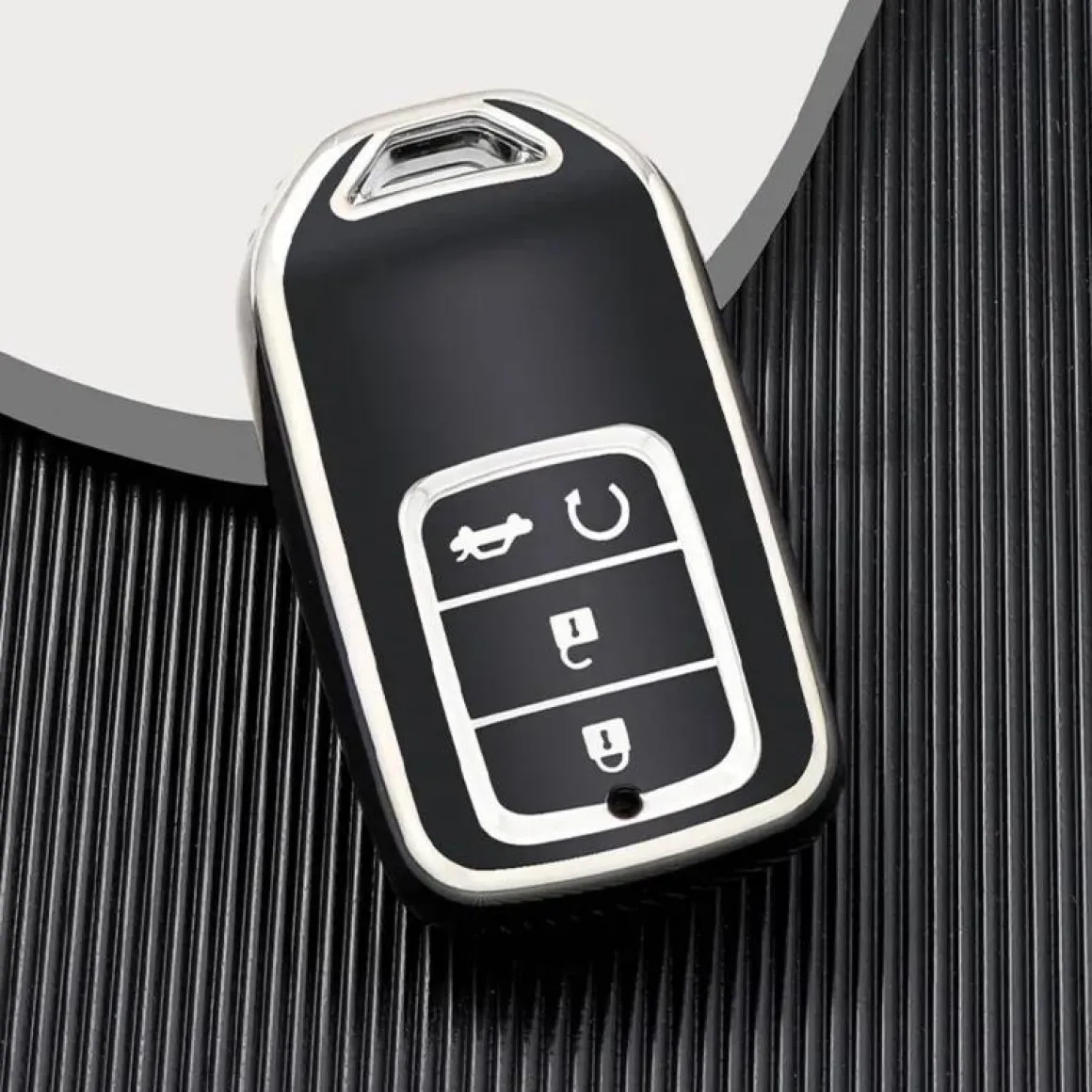 TPU Sleutelhoesje voor Honda zwart A4A
