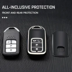 TPU Sleutelhoesje voor Honda zwart A4A