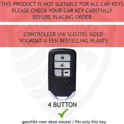 TPU Sleutelhoesje voor Honda zwart A4A