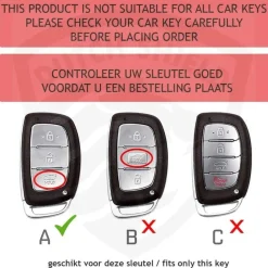 TPU Sleutelhoesje voor Hyundai zwart A3A