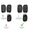 TPU Sleutelhoesje voor Hyundai zwart B3