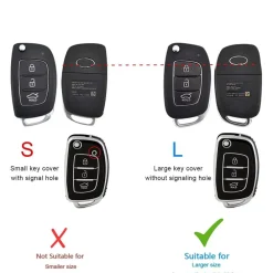 TPU Sleutelhoesje voor Hyundai zwart B3