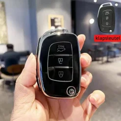 TPU Sleutelhoesje voor Hyundai zwart B3