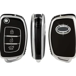 TPU Sleutelhoesje voor Hyundai zwart B3