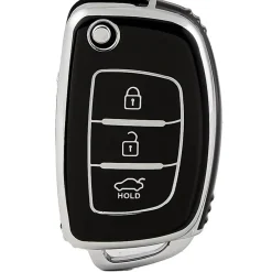 TPU Sleutelhoesje voor Hyundai zwart B3