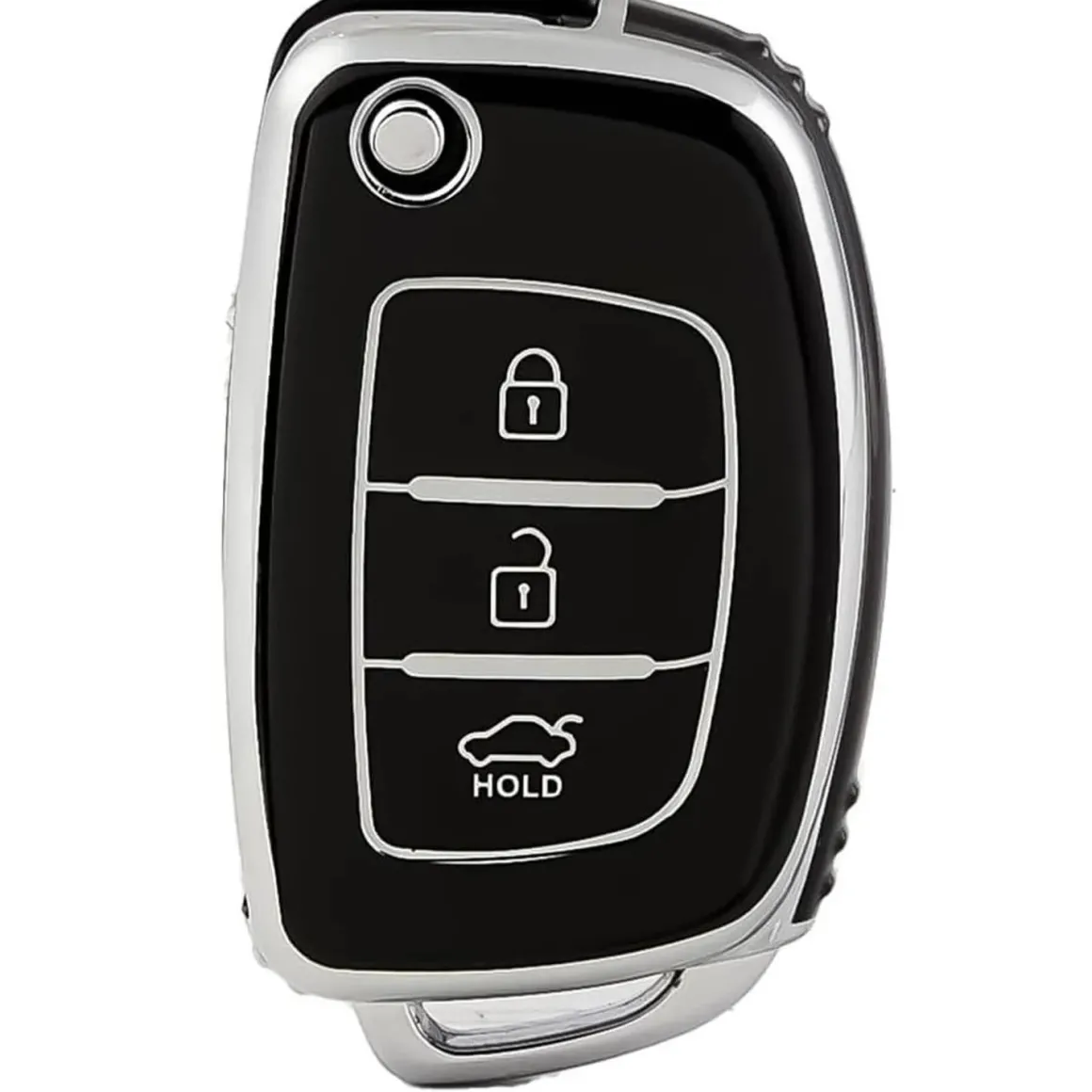 TPU Sleutelhoesje voor Hyundai zwart B3