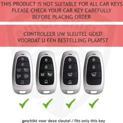 TPU Sleutelhoesje voor Hyundai clear 655