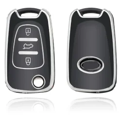 TPU Sleutelhoesje voor Hyundai zwart C3