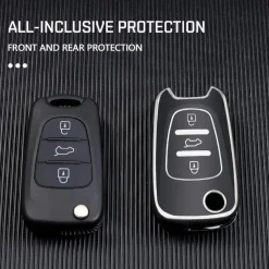 TPU Sleutelhoesje voor Hyundai zwart C3