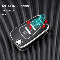 TPU Sleutelhoesje voor Hyundai zwart C3