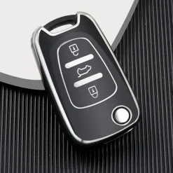 TPU Sleutelhoesje voor Hyundai zwart C3