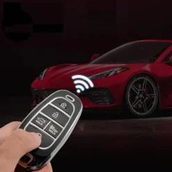 TPU Sleutelhoesje voor Hyundai zwart E5