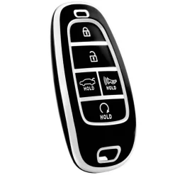 TPU Sleutelhoesje voor Hyundai zwart E5