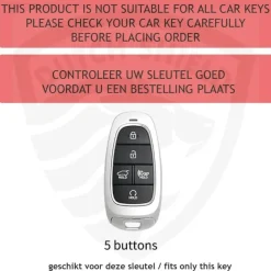 TPU Sleutelhoesje voor Hyundai zwart E5