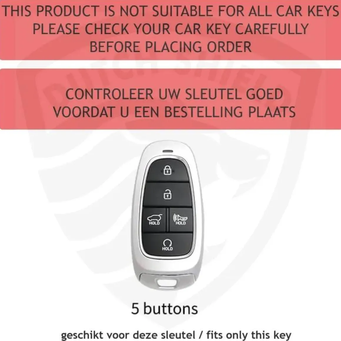 TPU Sleutelhoesje voor Hyundai zwart E5