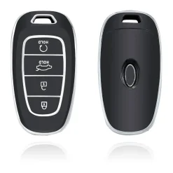 TPU Sleutelhoesje voor Hyundai zwart E4