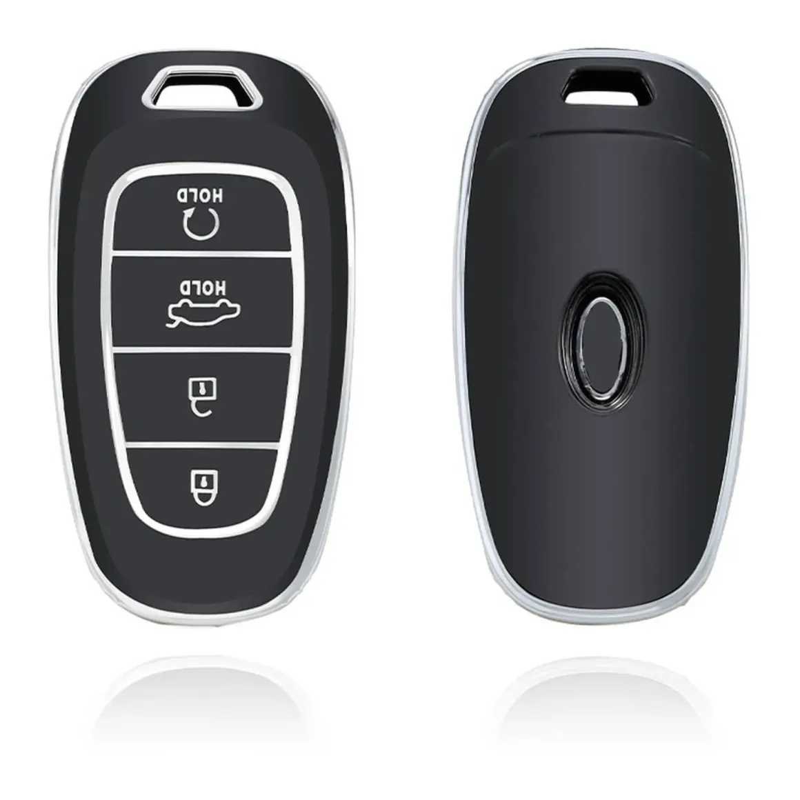 TPU Sleutelhoesje voor Hyundai zwart E4