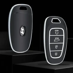 TPU Sleutelhoesje voor Hyundai zwart E4