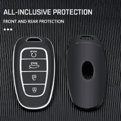 TPU Sleutelhoesje voor Hyundai zwart E4
