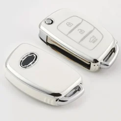 TPU Sleutelhoesje voor Hyundai wit B3