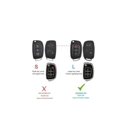 TPU Sleutelhoesje voor Hyundai wit B3