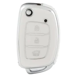 TPU Sleutelhoesje voor Hyundai wit B3N