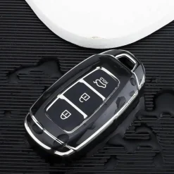 TPU Sleutelhoesje voor Hyundai zwart D3