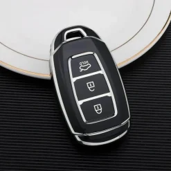 TPU Sleutelhoesje voor Hyundai zwart D3
